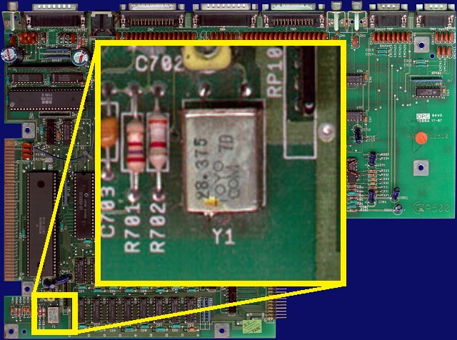 Amiga 500 PAL ocsillator